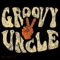 Groovy Uncle 70s Aesthetic Nostalgia 1970's Retro Uncle Drawstring Bag