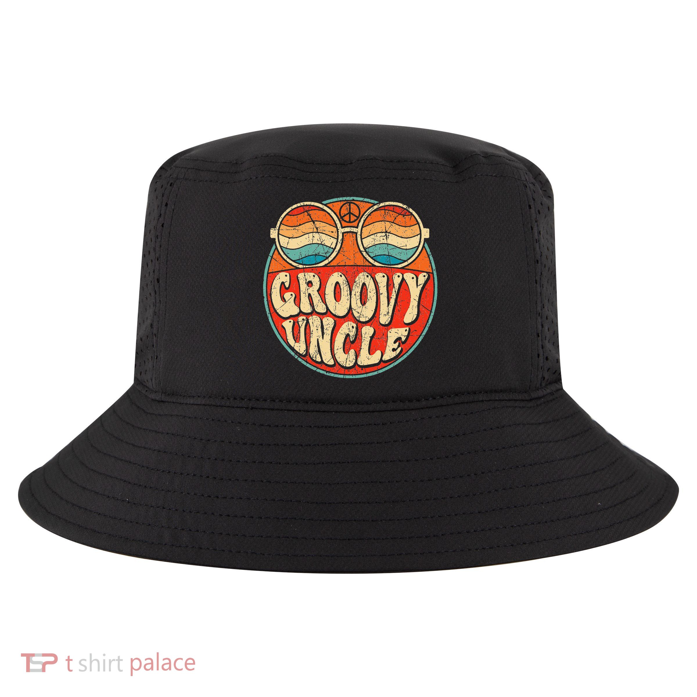 Groovy Uncle 70s Aesthetic Nostalgia 1970's Retro Uncle Cool Comfort Performance Bucket Hat