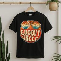 Groovy Uncle 70s Aesthetic Nostalgia 1970's Retro Uncle T-Shirt