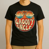 Groovy Uncle 70s Aesthetic Nostalgia 1970's Retro Uncle T-Shirt