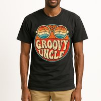 Groovy Uncle 70s Aesthetic Nostalgia 1970's Retro Uncle Tall T-Shirt