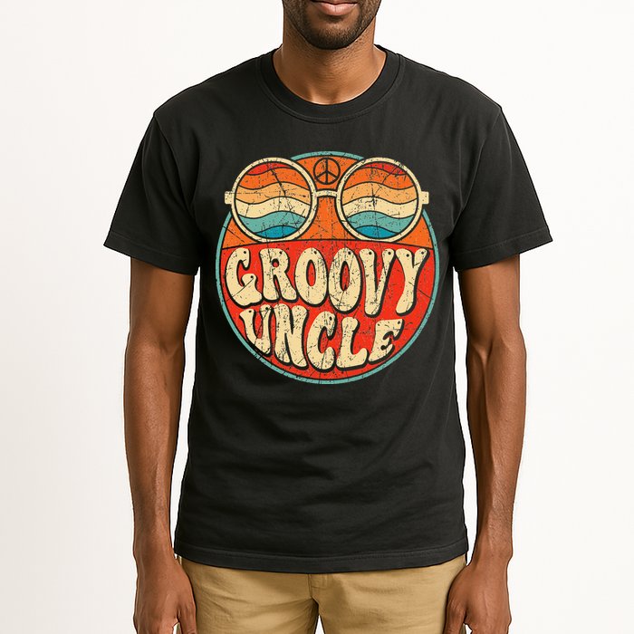 Groovy Uncle 70s Aesthetic Nostalgia 1970's Retro Uncle Tall T-Shirt
