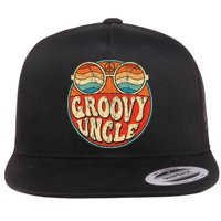 Groovy Uncle 70s Aesthetic Nostalgia 1970's Retro Uncle Flatbill Hat