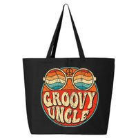 Groovy Uncle 70s Aesthetic Nostalgia 1970's Retro Uncle 25L Jumbo Tote