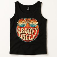Groovy Uncle 70s Aesthetic Nostalgia 1970's Retro Uncle Tank Top