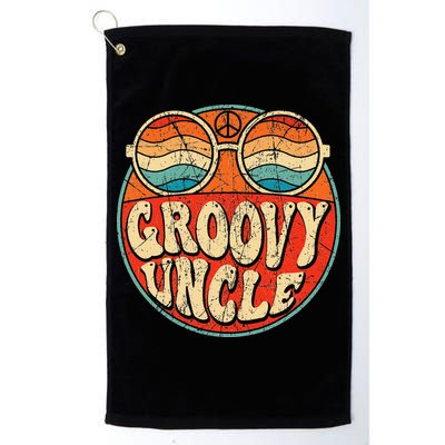 Groovy Uncle 70s Aesthetic Nostalgia 1970's Retro Uncle Golf Towel