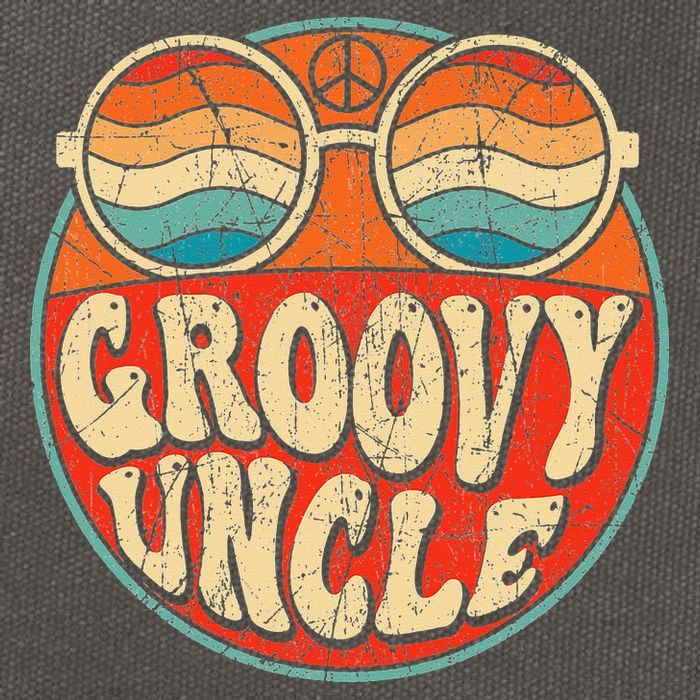 Groovy Uncle 70s Aesthetic Nostalgia 1970's Retro Uncle Cotton Canvas Backpack