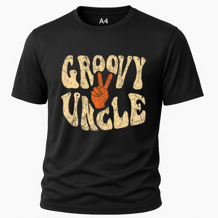 Groovy Uncle 70s Aesthetic Nostalgia 1970S Retro Uncle Cooling Performance Crew T-Shirt