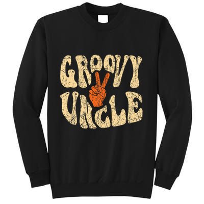 Groovy Uncle 70s Aesthetic Nostalgia 1970S Retro Uncle Sweatshirt