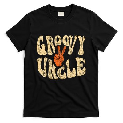 Groovy Uncle 70s Aesthetic Nostalgia 1970S Retro Uncle T-Shirt