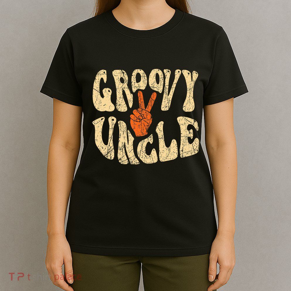 Groovy Uncle 70s Aesthetic Nostalgia 1970S Retro Uncle T-Shirt