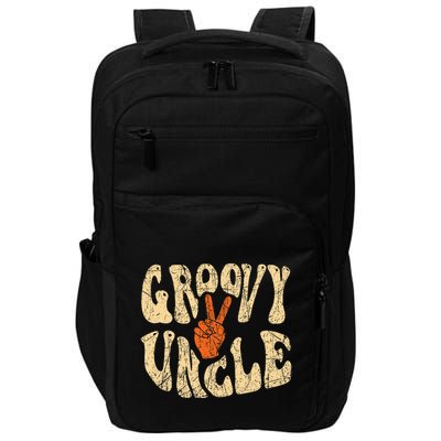 Groovy Uncle 70s Aesthetic Nostalgia 1970S Retro Uncle Impact Tech Backpack