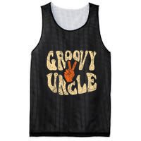 Groovy Uncle 70s Aesthetic Nostalgia 1970S Retro Uncle Mesh Reversible Basketball Jersey Tank
