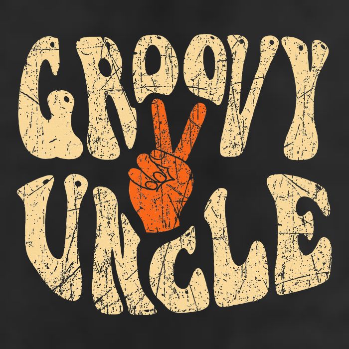 Groovy Uncle 70s Aesthetic Nostalgia 1970S Retro Uncle Large Microfiber Waffle Golf Towel