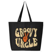 Groovy Uncle 70s Aesthetic Nostalgia 1970S Retro Uncle 25L Jumbo Tote