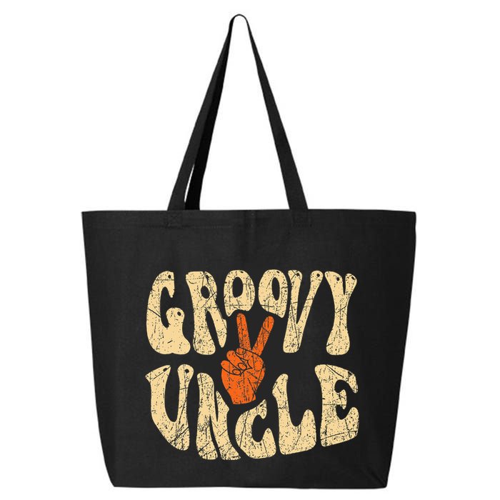 Groovy Uncle 70s Aesthetic Nostalgia 1970S Retro Uncle 25L Jumbo Tote
