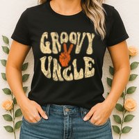 Groovy Uncle 70s Aesthetic Nostalgia 1970S Retro Uncle Womens T-Shirt