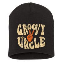 Groovy Uncle 70s Aesthetic Nostalgia 1970S Retro Uncle Short Acrylic Beanie