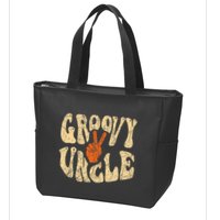 Groovy Uncle 70s Aesthetic Nostalgia 1970S Retro Uncle Zip Tote Bag