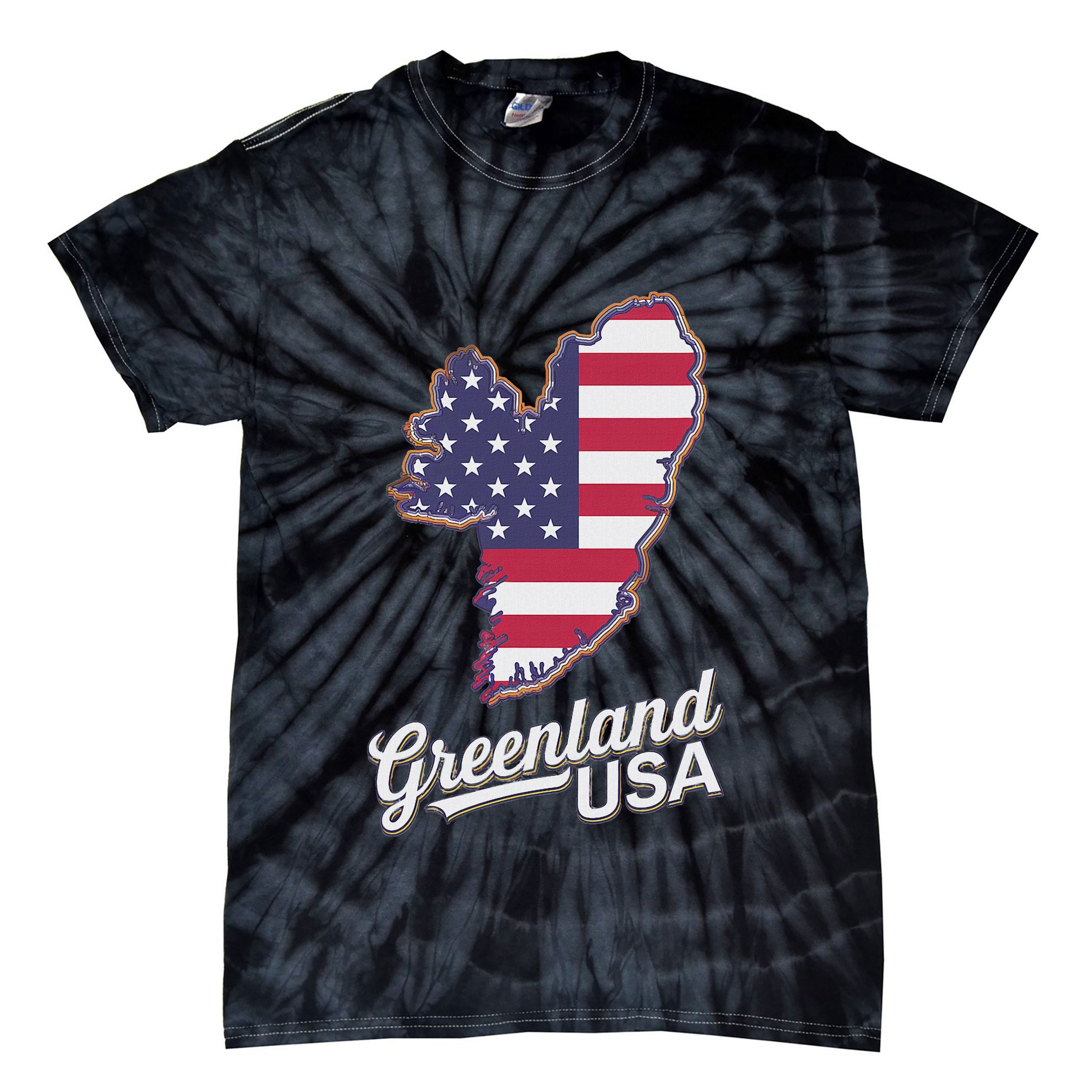 Greenland Usa Annex Greenland To United States Tie-Dye T-Shirt