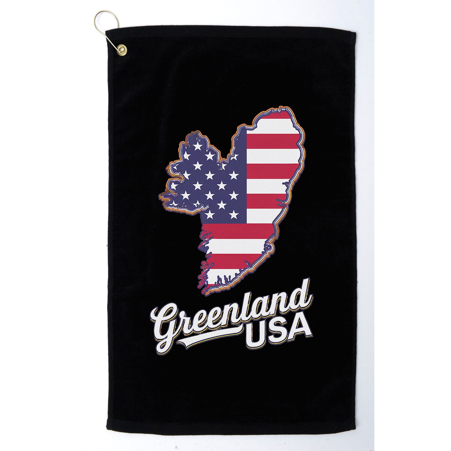 Greenland Usa Annex Greenland To United States Golf Towel