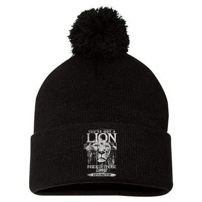 Get Up And Praise The Lord God Bless The United State Pom Pom 12in Knit Beanie