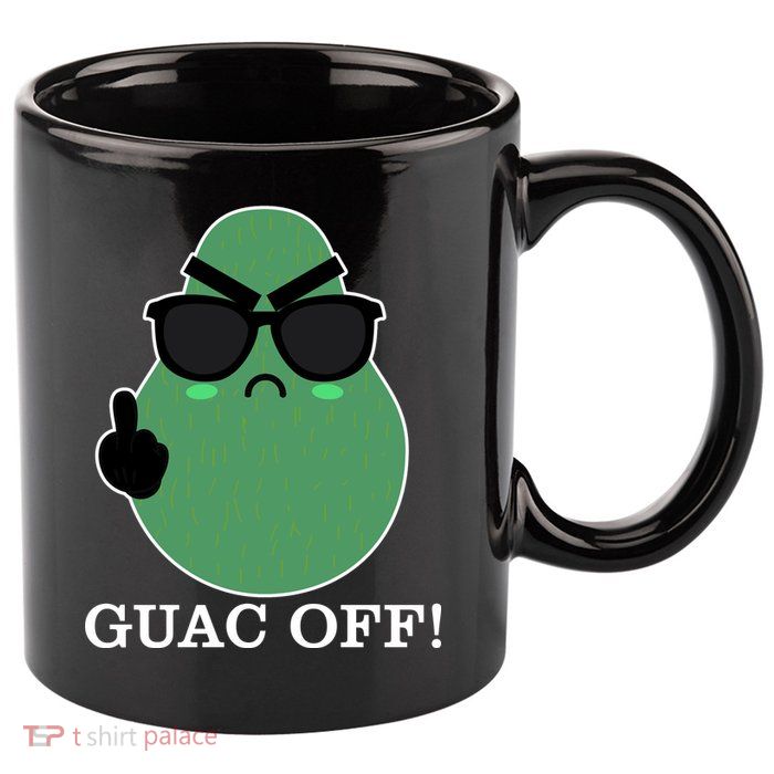 Guac Off 11oz C Handle Ceramic Mug