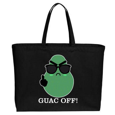 Guac Off Cotton Canvas Jumbo Tote