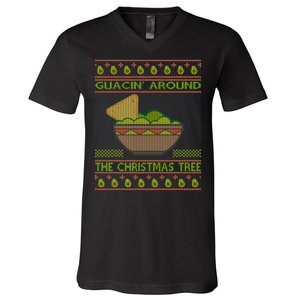 Guacin' Around The Christmas Tree V-Neck T-Shirt