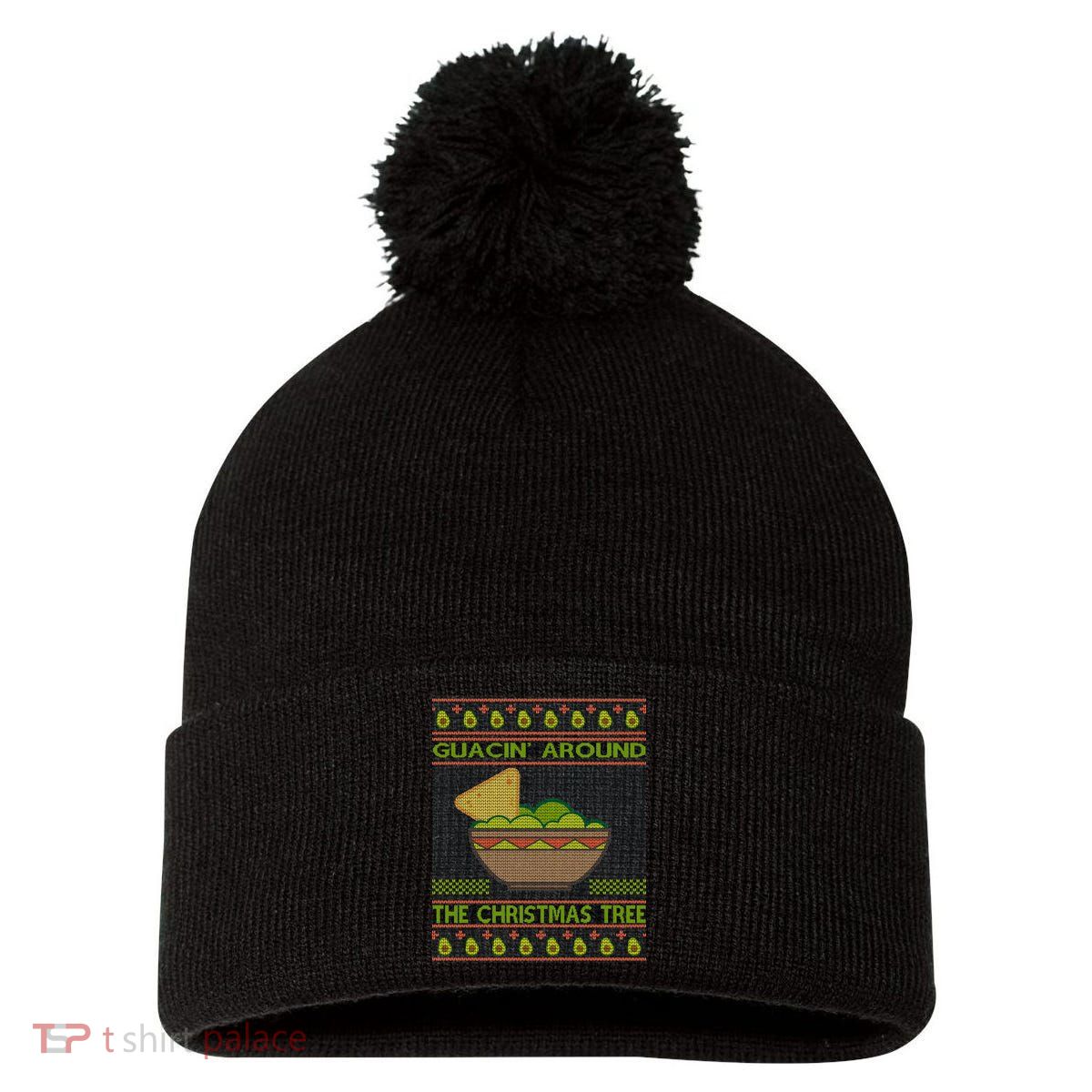 Guacin' Around The Christmas Tree Pom Pom 12in Knit Beanie