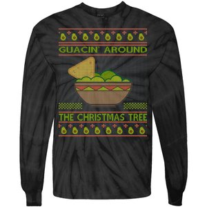 Guacin' Around The Christmas Tree Tie-Dye Long Sleeve Shirt