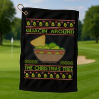 Guacin' Around The Christmas Tree Golf Towel