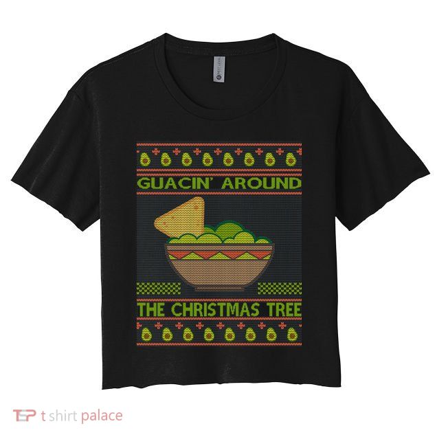 Guacin' Around The Christmas Tree Crop Top