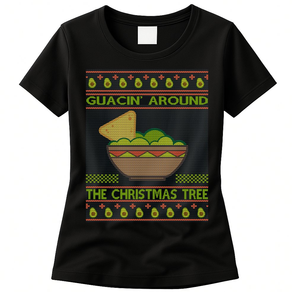 Guacin' Around The Christmas Tree Womens T-Shirt