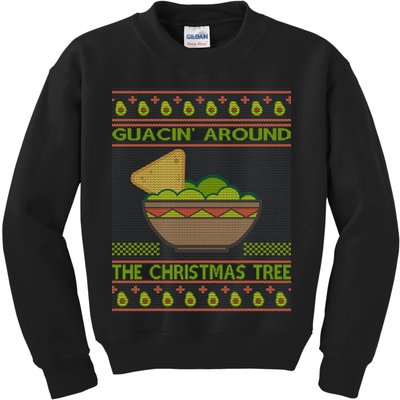 Guacin' Around The Christmas Tree Kids Sweatshirt