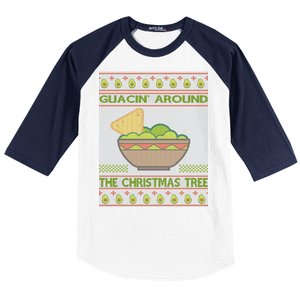 Guacin' Around The Christmas Tree Baseball Sleeve Shirt