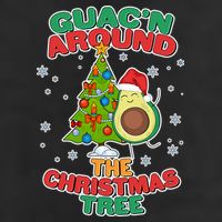 Guac'n Around The Christmas Tree 7 Panel Mesh Trucker Snapback Hat