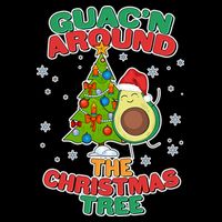 Guac'n Around The Christmas Tree Youth Performance Sprint T-Shirt