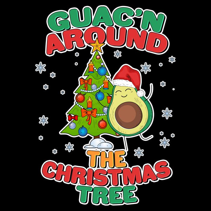 Guac'n Around The Christmas Tree Youth Performance Sprint T-Shirt