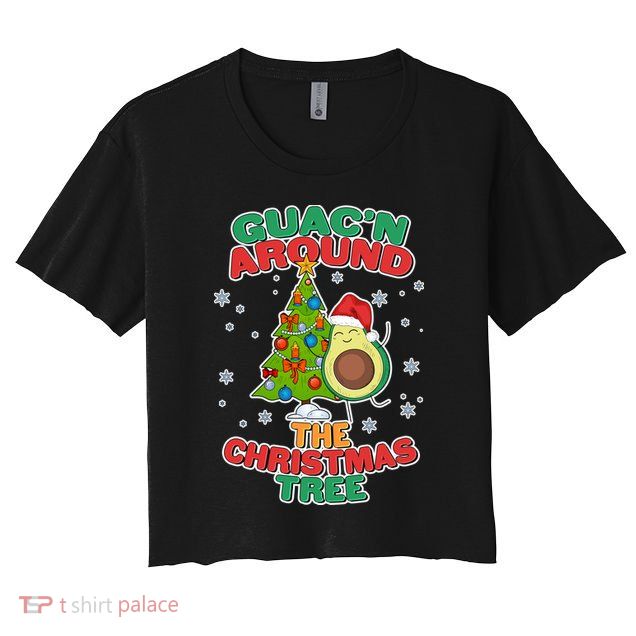 Guac'n Around The Christmas Tree Crop Top