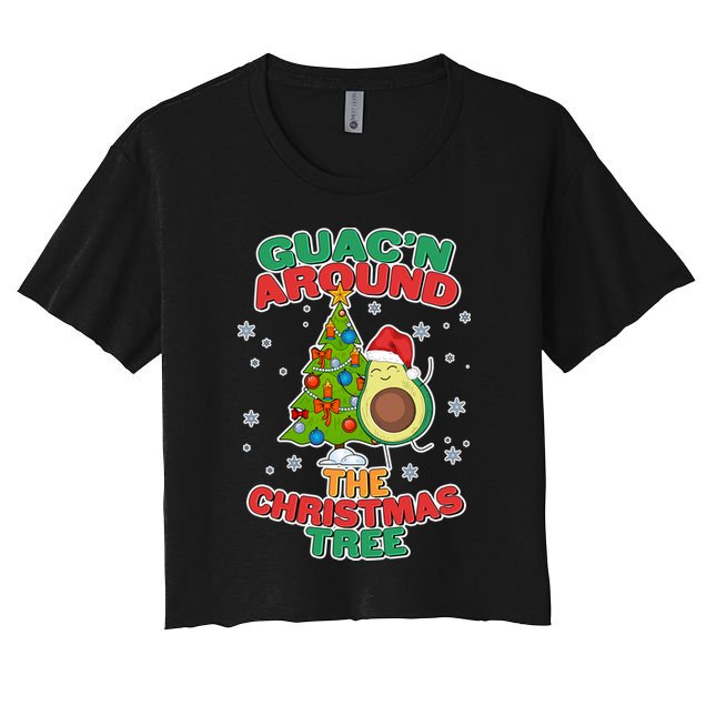 Guac'n Around The Christmas Tree Crop Top