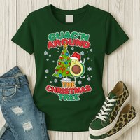 Guac'n Around The Christmas Tree Womens T-Shirt