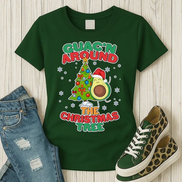 Guac'n Around The Christmas Tree Womens T-Shirt