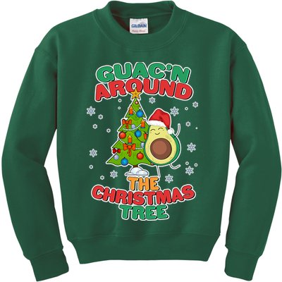 Guac'n Around The Christmas Tree Kids Sweatshirt