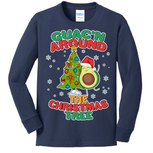 Guac'n Around The Christmas Tree Kids Long Sleeve Shirt