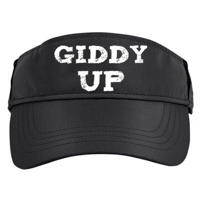 Giddy Up Cow Gift Westren Rodeo Horse Lover Bull Rider Gift Adult Drive Performance Visor
