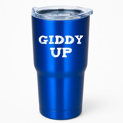 Giddy Up Cow Gift Westren Rodeo Horse Lover Bull Rider Gift Tumbler