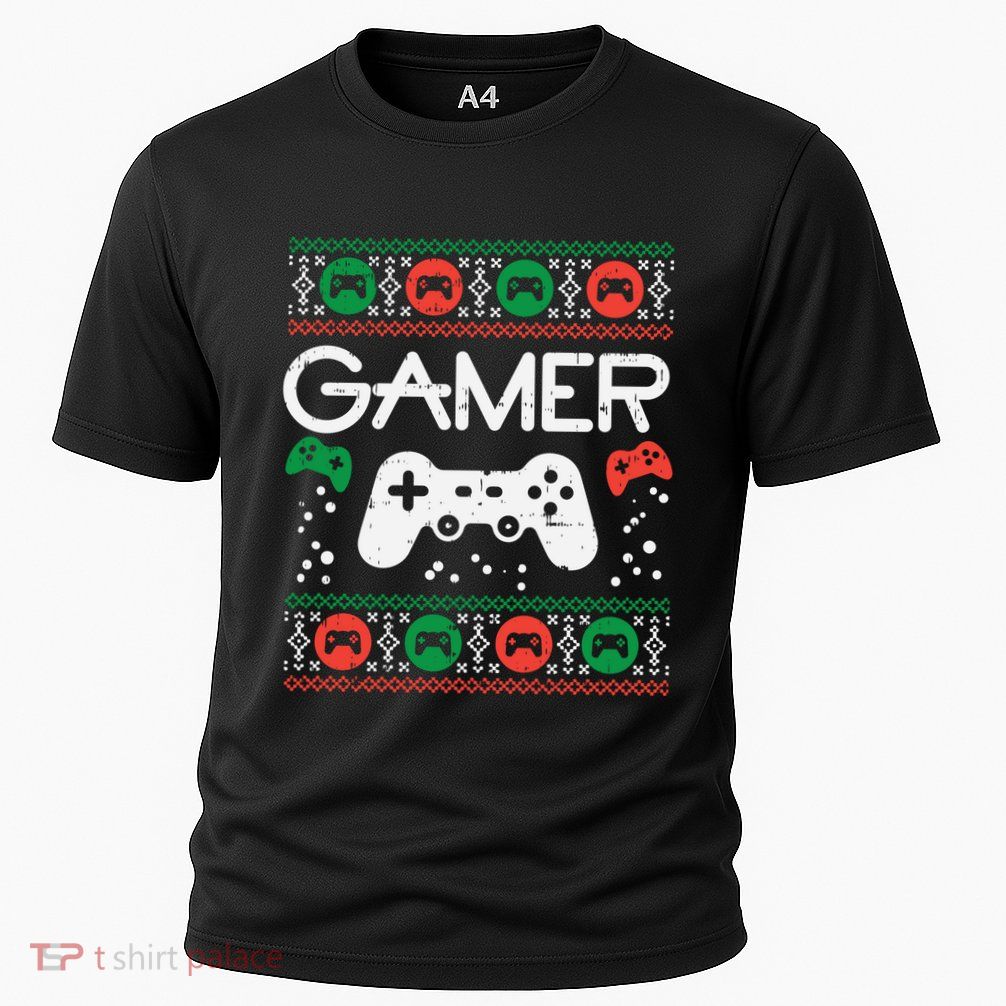 Gamer Ugly Christmas Sweater Retro Video Game Xmas Gift Performance Shirt