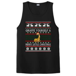 Giraffe Ugly Christmas Holiday Party Matching Family Great Gift PosiCharge Competitor Tank