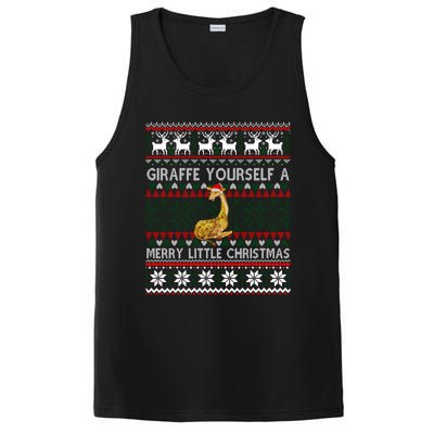 Giraffe Ugly Christmas Holiday Party Matching Family Great Gift PosiCharge Competitor Tank